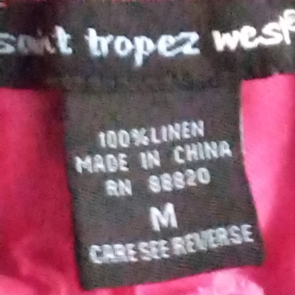 Saint Tropez West linen blouse size medium - Picture 4 of 4